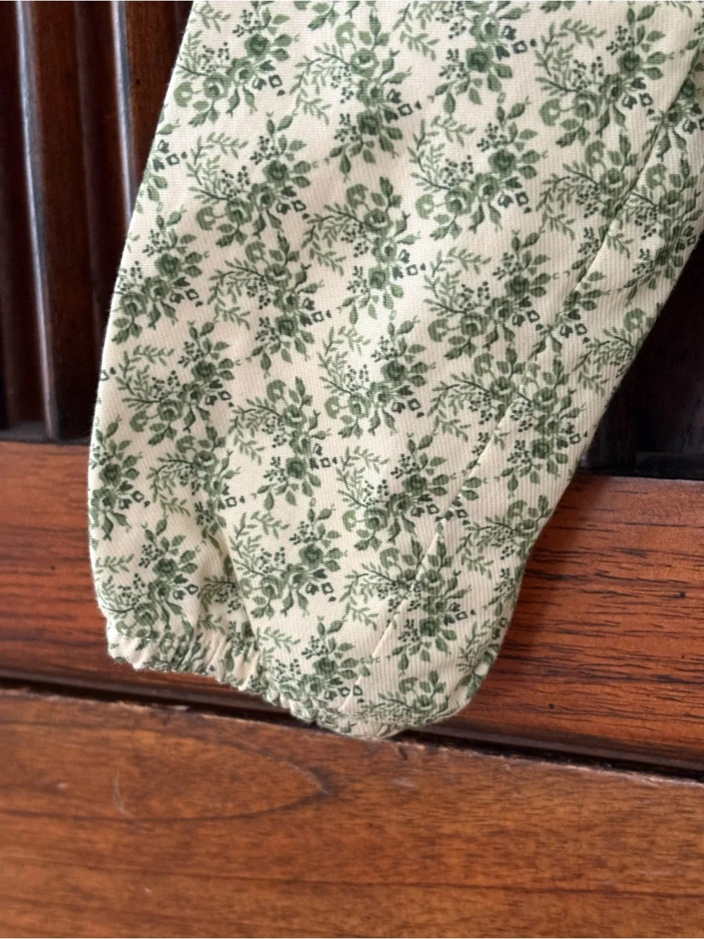 Ralph Lauren Floral Smocked Cotton Twill Coverall